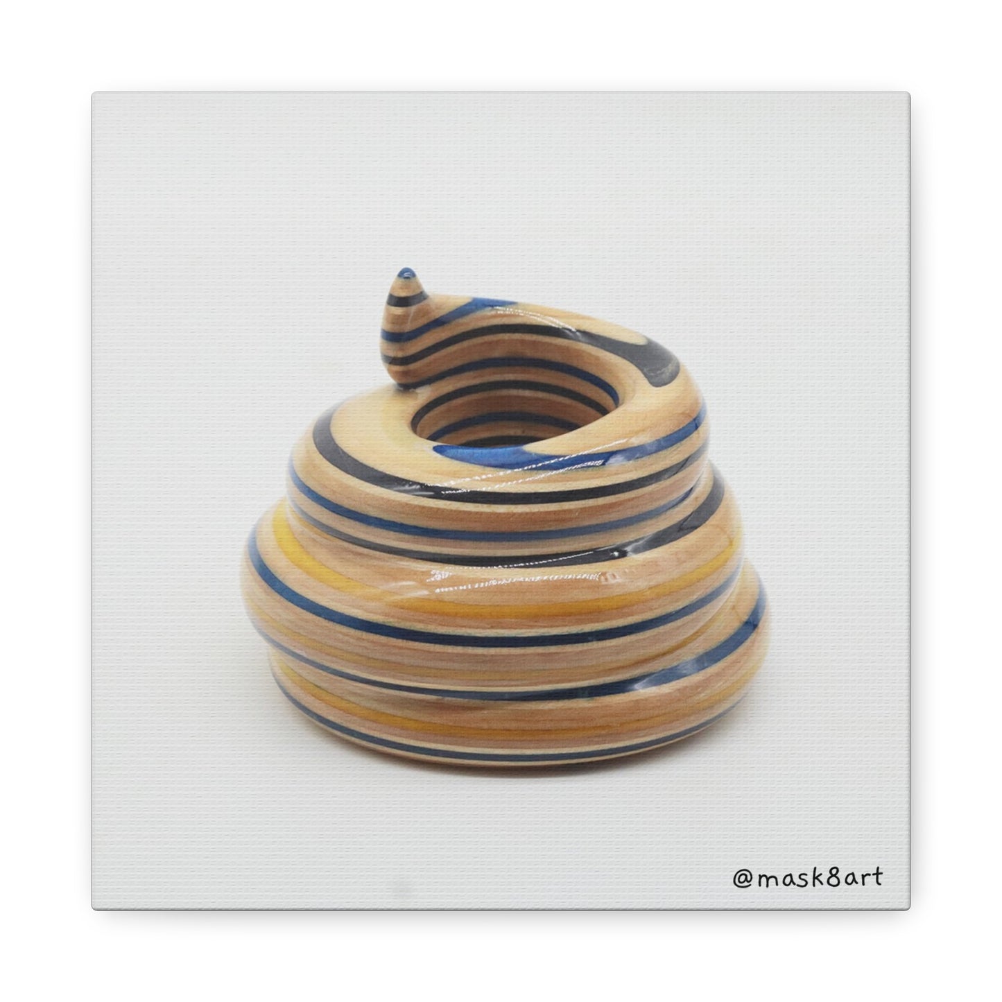 SK8POOP Sculpture / Matte Canvas, Stretched, 1.25"