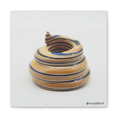 SK8POOP Sculpture / Matte Canvas, Stretched, 1.25"