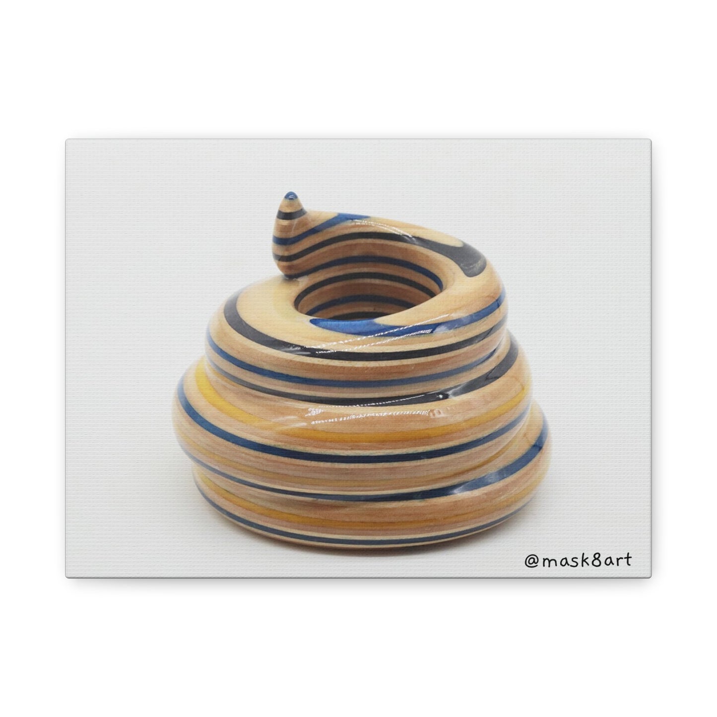 SK8POOP Sculpture / Matte Canvas, Stretched, 1.25"