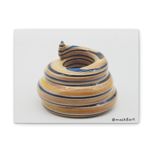 SK8POOP Sculpture / Matte Canvas, Stretched, 1.25"