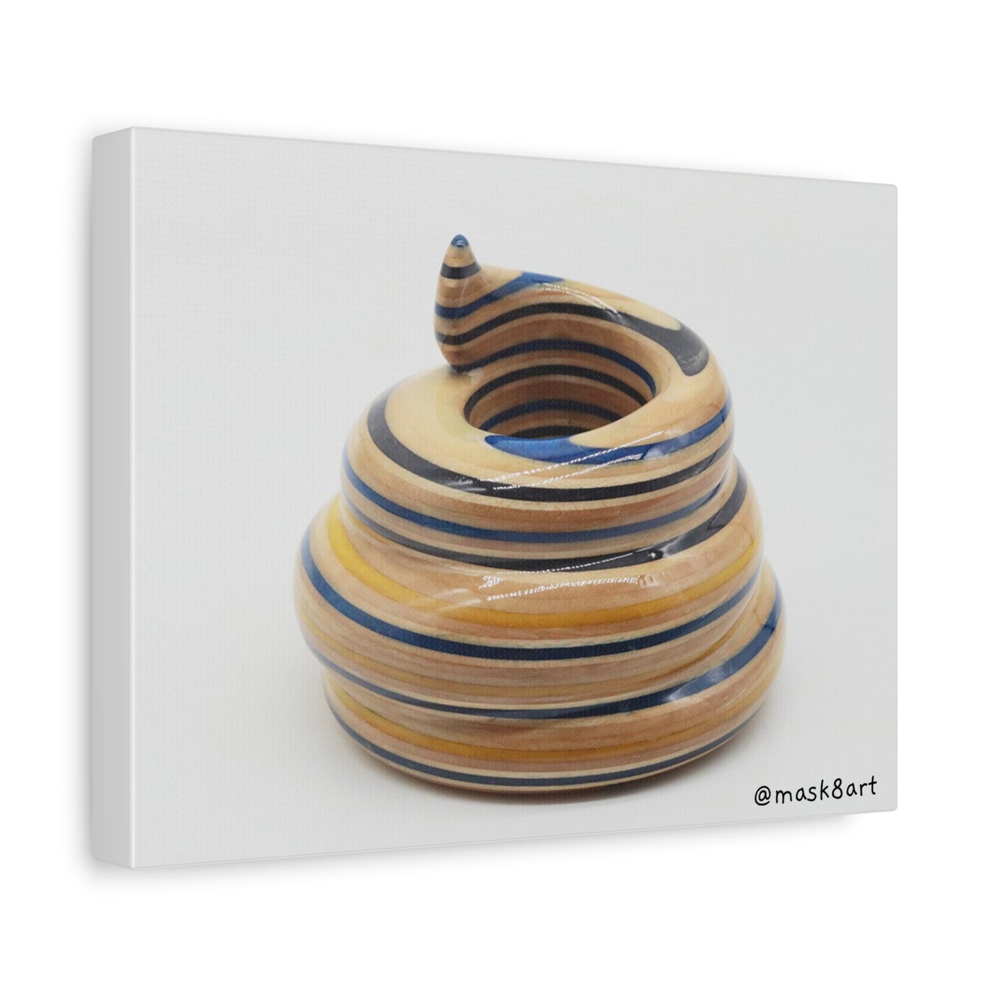 SK8POOP Sculpture / Matte Canvas, Stretched, 1.25"