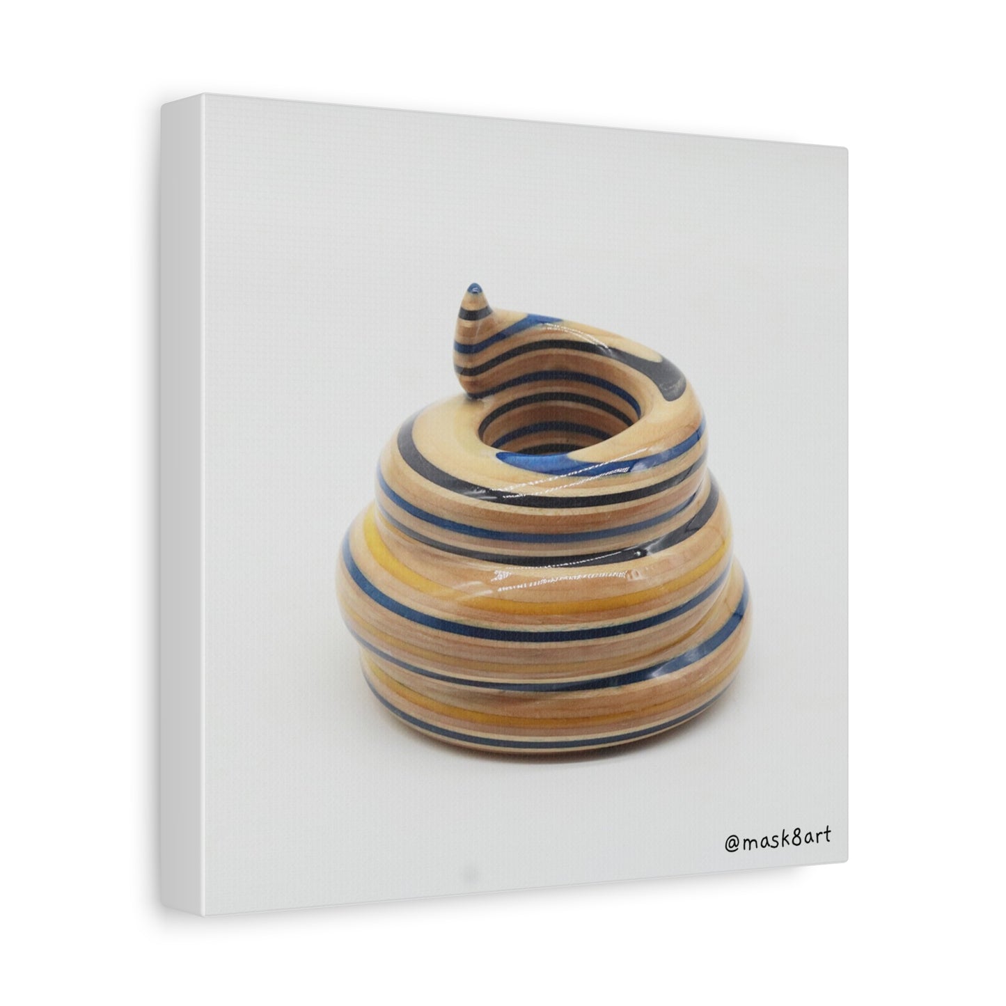 SK8POOP Sculpture / Matte Canvas, Stretched, 1.25"