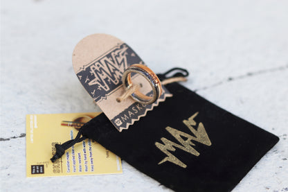 Wooden Sk8 Ring - Black