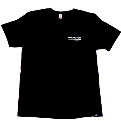 Black tee Same S different Day - Make the most of every day.