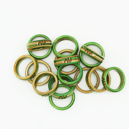 Wooden Sk8 Ring - Green