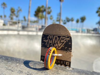 Wooden SK8 Rings / Yellow / Blue / Red