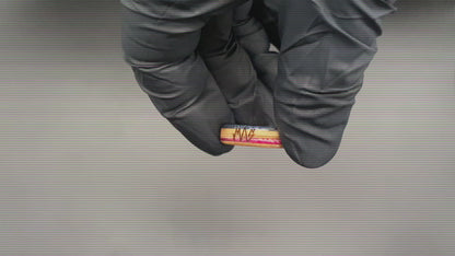 Wooden Sk8 Ring - Dark grey / Red