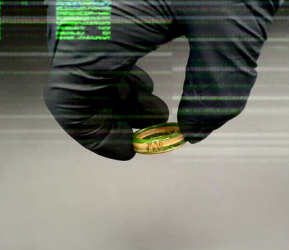 Wooden Sk8 Ring - Green